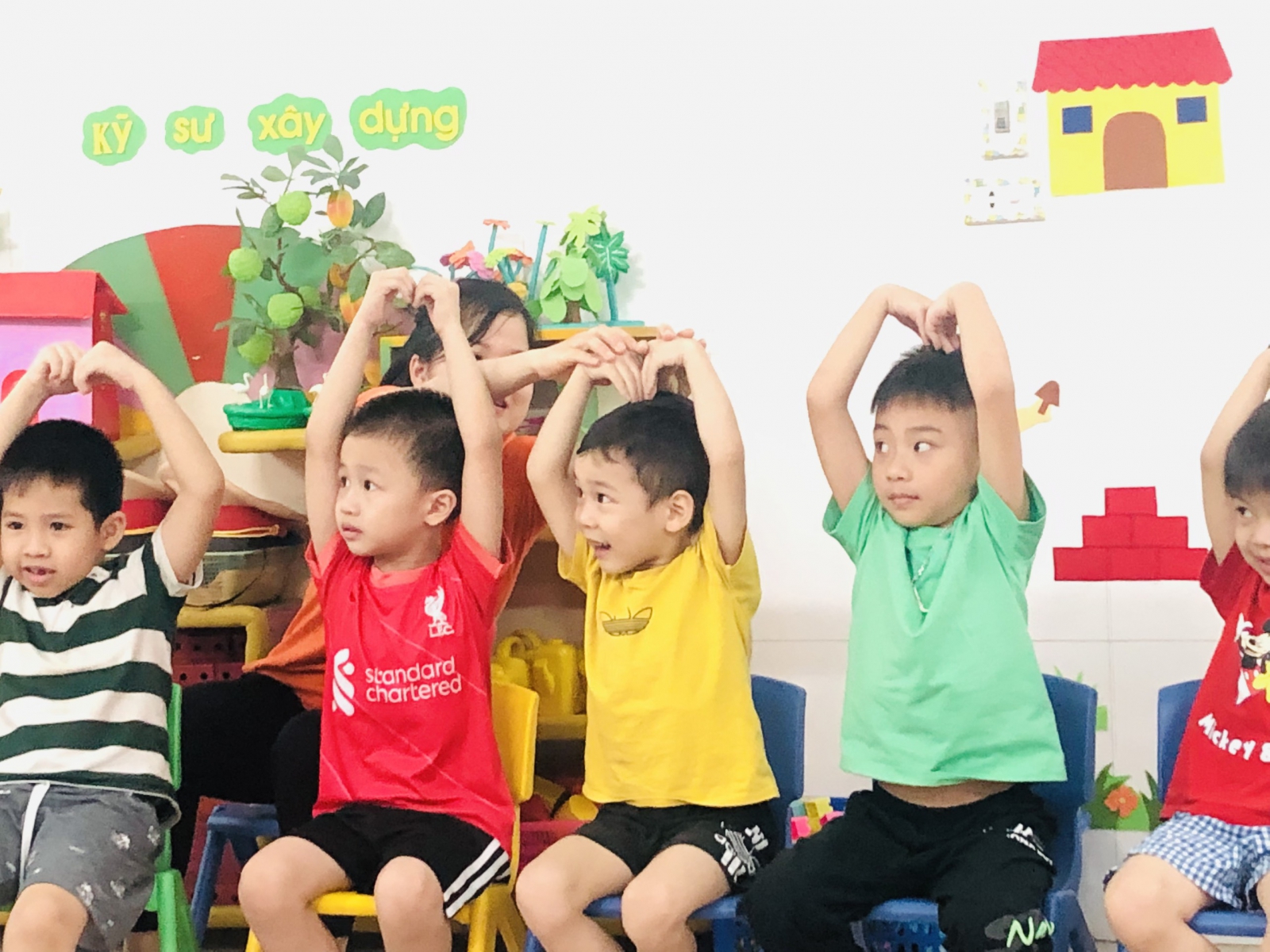 Trường mầm non tư thục Sao Mai thành phố Hòa Bình tiết học Kỹ năng sống 